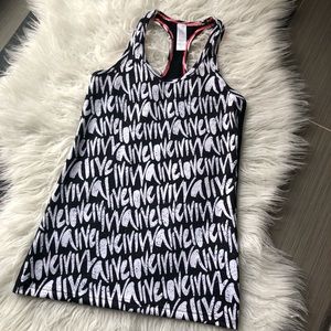 Ivivva girls workout top. Black and white.